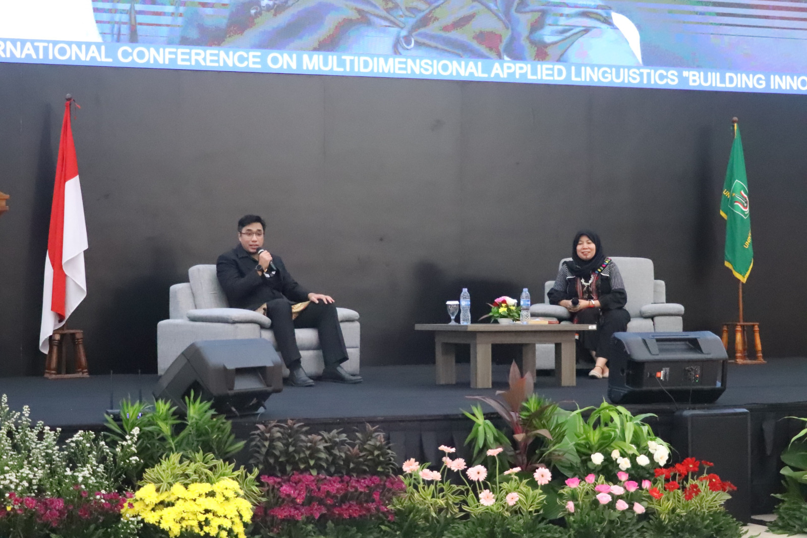 Sesi TalkShow Kegiatan International Conference on Multidimensional Applied Linguistics 2024 (ICMAL)