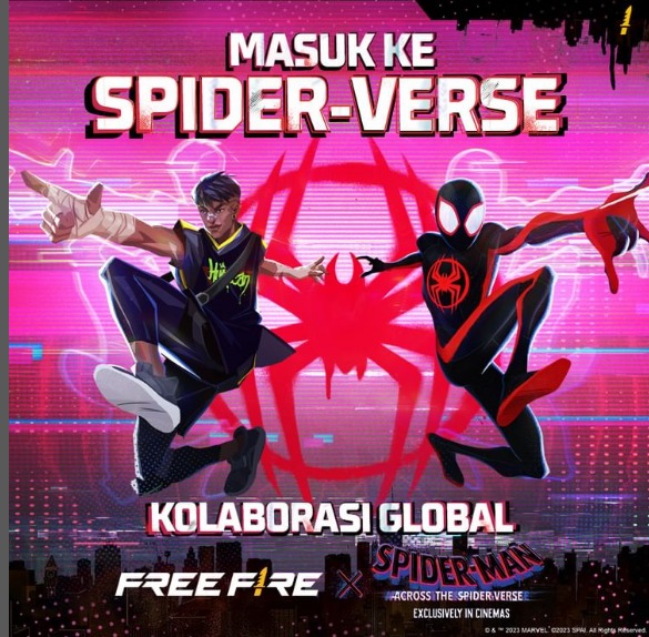 SpiderMan™️ Across the SpiderVerse akan Hadir di Free Fire