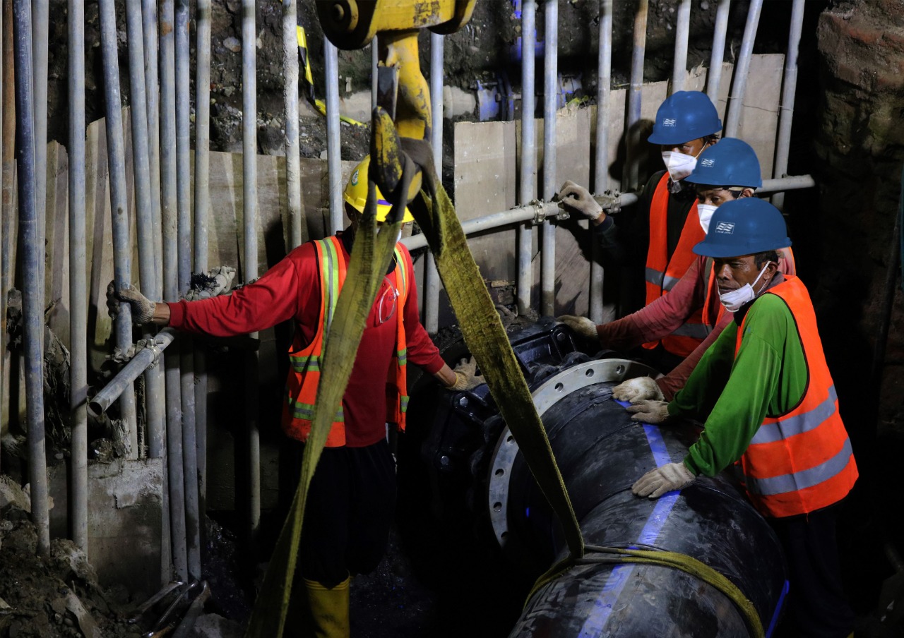 Kebutuhan Air di Marunda Kepu Meningkat, PAM Jaya Buat Bak dan Pompa
