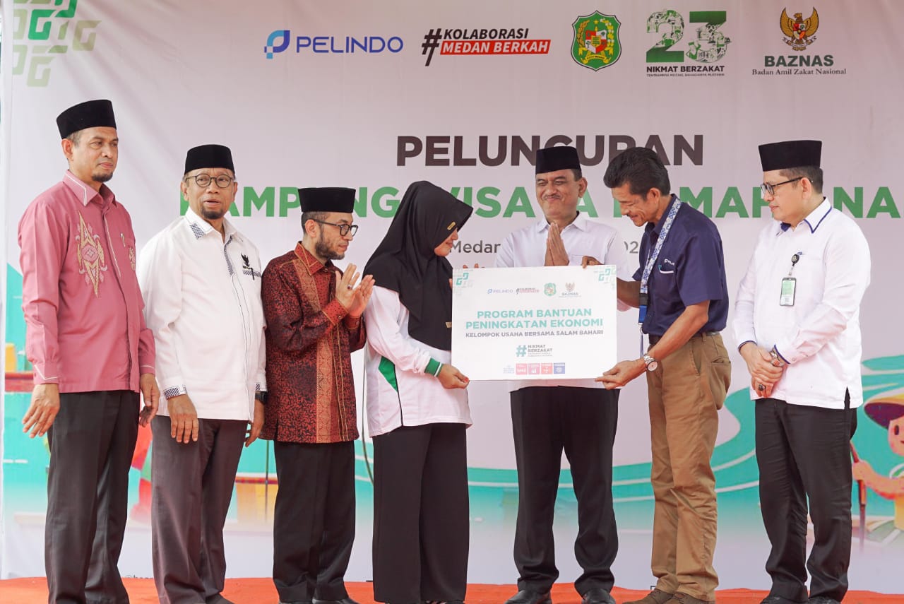 Tingkatkan Kesejahteraan Masyarakat, BAZNAS dan PT Pelindo Luncurkan Kampung Wisata Ramah Anak di Medan