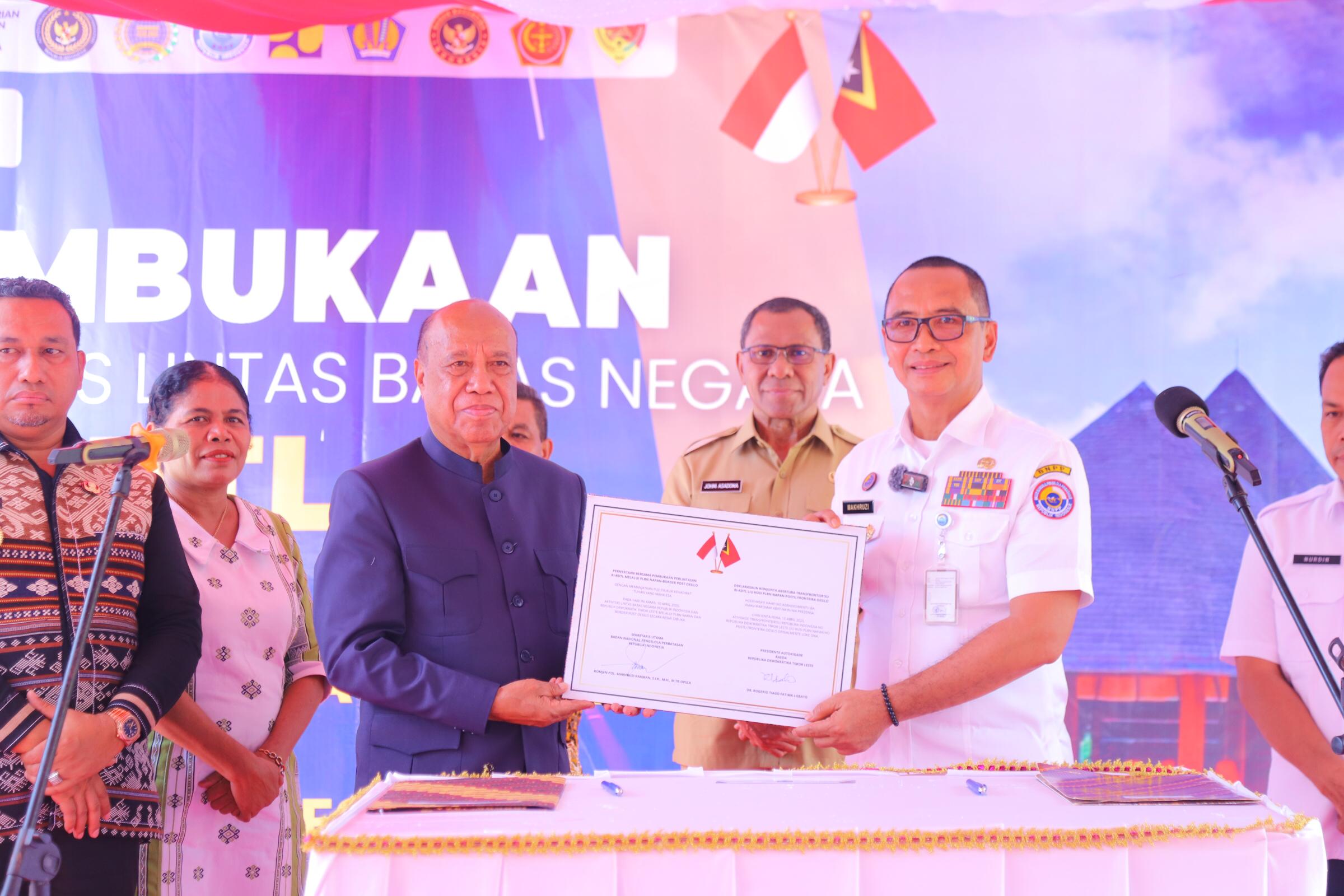 Resmikan Jalur Perlintasan RI-RDTL, Napan Harus Jadi Daerah yang Tumbuh ...