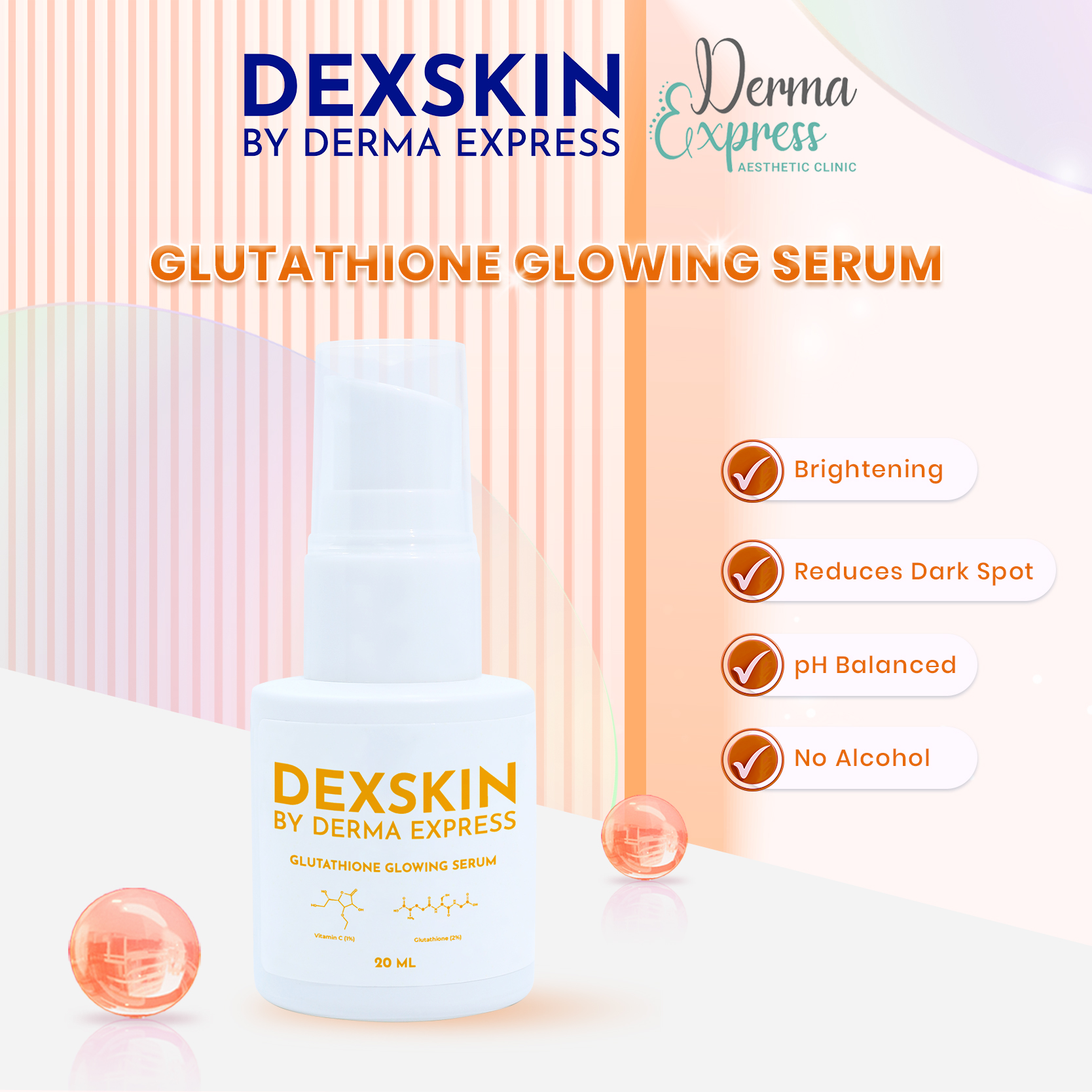 lyuh esther liposome glutathione Solutions, Krim Pencerah Kulit Glutathione™, 59 ml (2 ons cairan)