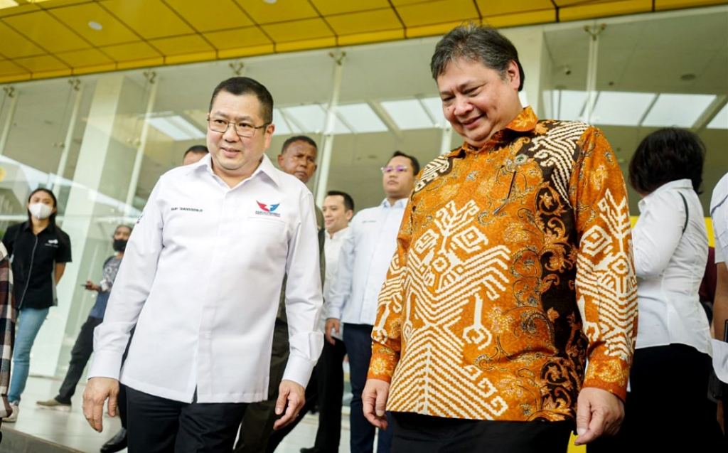Ketum Perindo Hary Tanoe Bertemu dengan Ketum Golkar Airlangga Hartarto