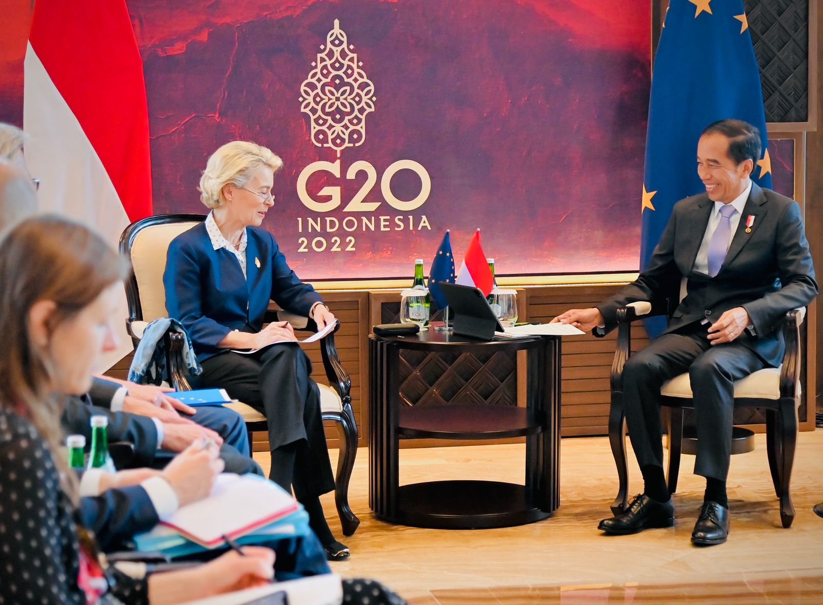 Presiden Jokowi Lakukan Pertemuan Bilateral dengan Presiden Komisi Eropa