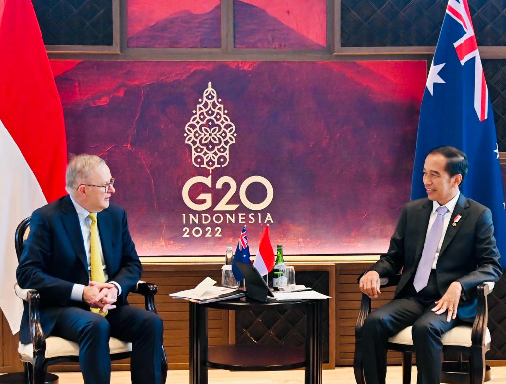 Presiden Jokowi Apresiasi Dukungan Australia untuk G20 Indonesia