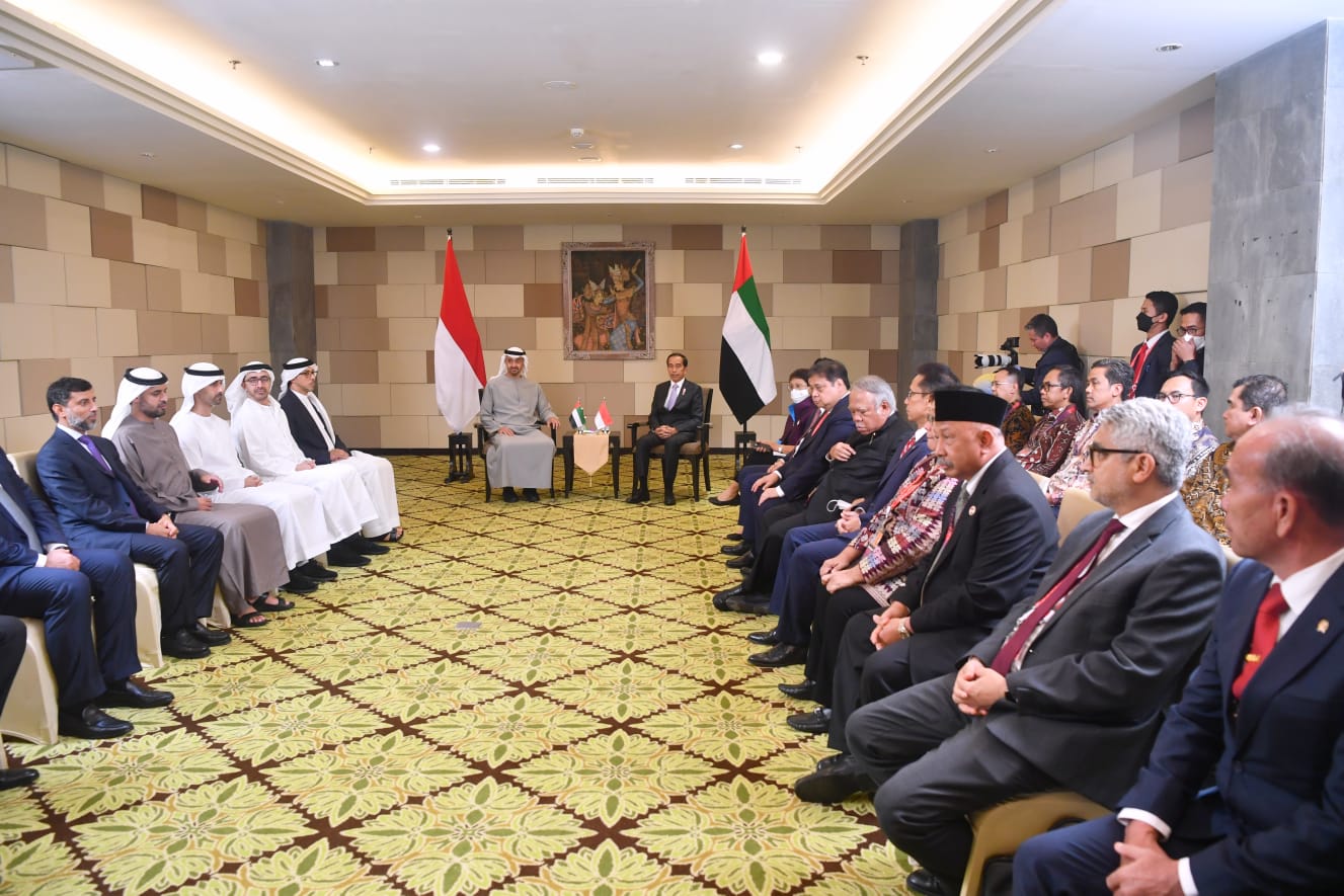 Presiden Jokowi Bertemu dengan Presiden MBZ di BNDCC
