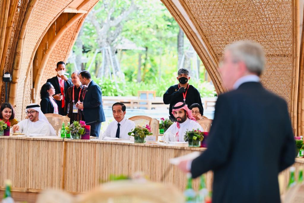 Presiden Jokowi Jamu Makan Siang Para Pemimpin G20