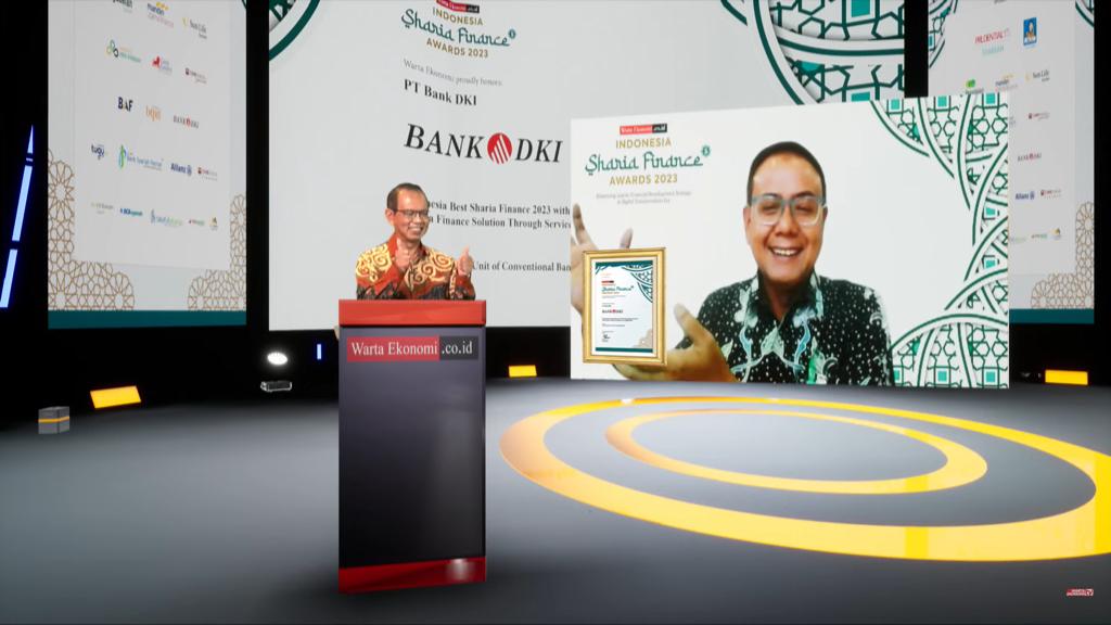 Hadirkan Solusi Layanan Digital Keuangan Syariah, Bank DKI Raih Indonesia Sharia Finance Awards 2023