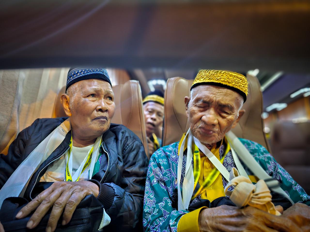 Mbah Harun Jemaah Haji Tertua Indonesia Tiba di Madinah