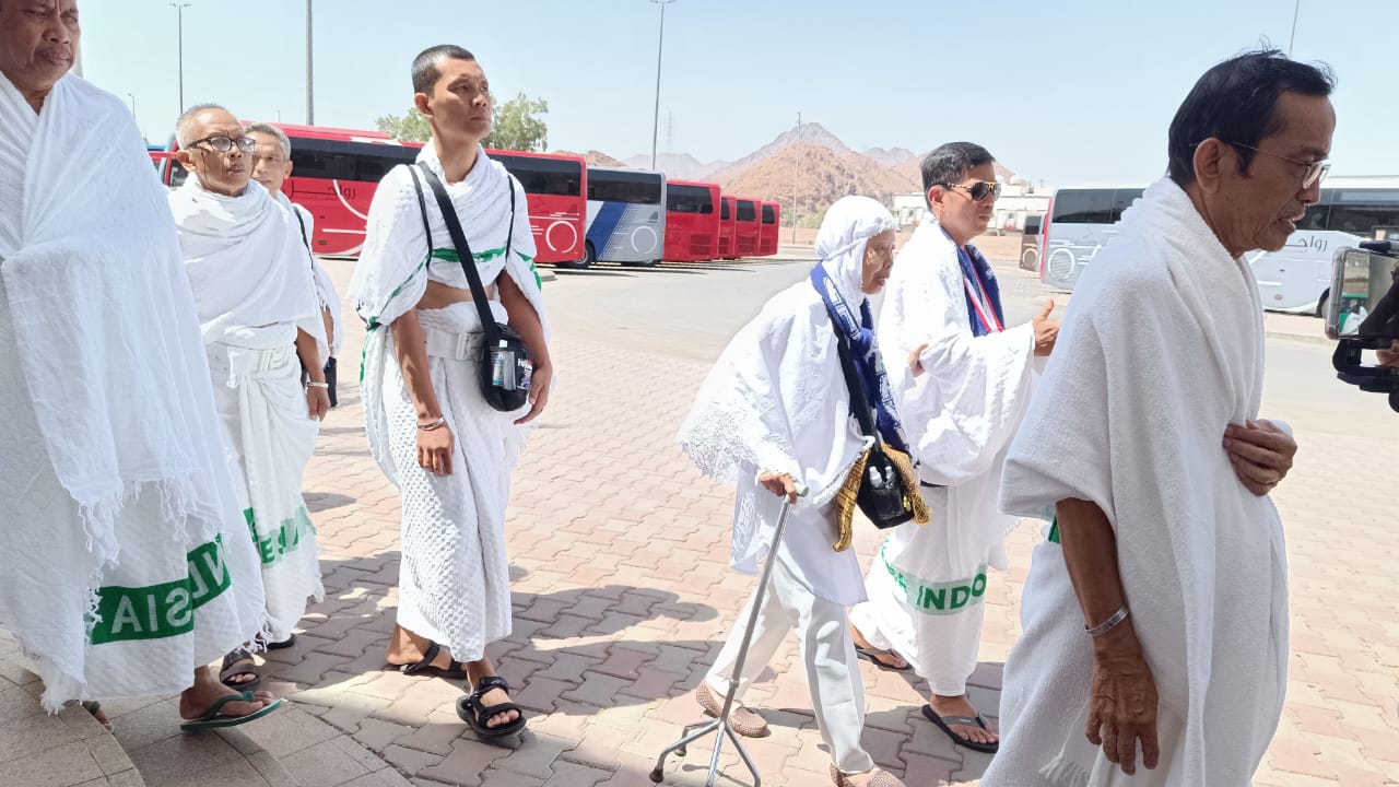 Setelah Ambil Miqat di Biar Ali, Jamaah Haji Indonesia Mulai Masuk Mekkah