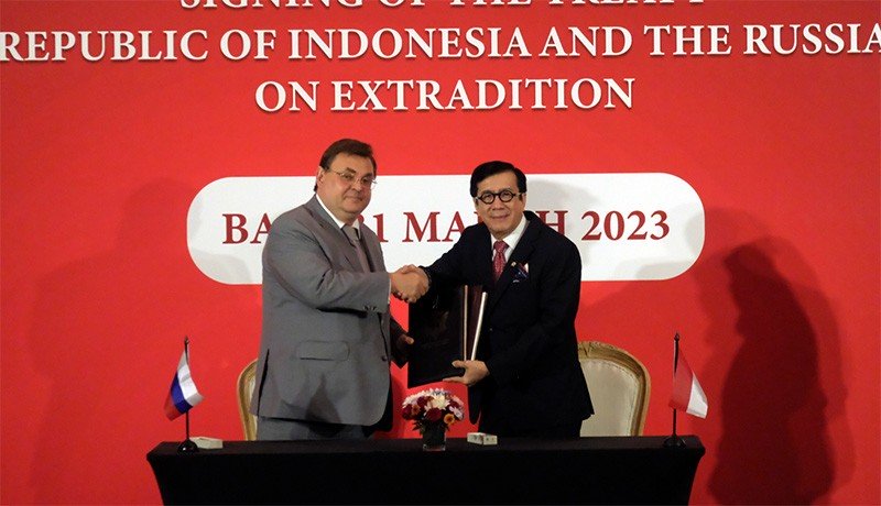Indonesia-Rusia Teken Kerja Sama Perjanjian Ekstradisi